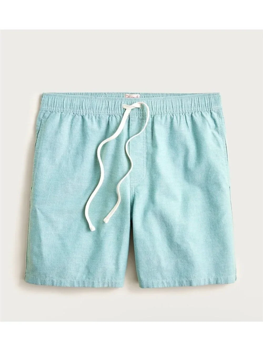 NWT J.Crew Green Lounge Short in Broken-in Oxford Cloth - Size: Large